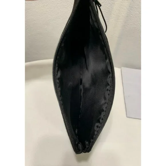 NWT Donna Karan Cashmere Mist Cosmetic Case Makeup Bag Black Bow - Picture 6 of 6